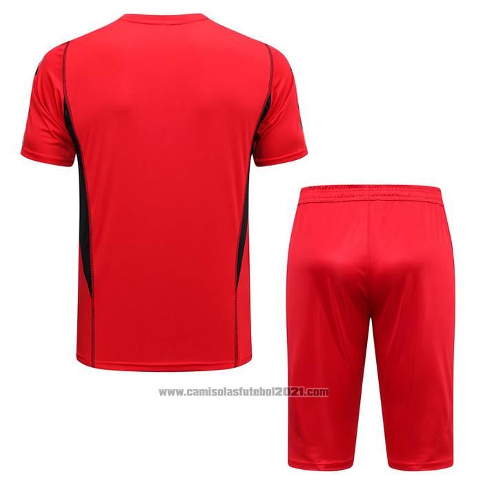 Fato de Treino Flamengo Manga Curta 2023-2024 Vermelho - Calcas Curta